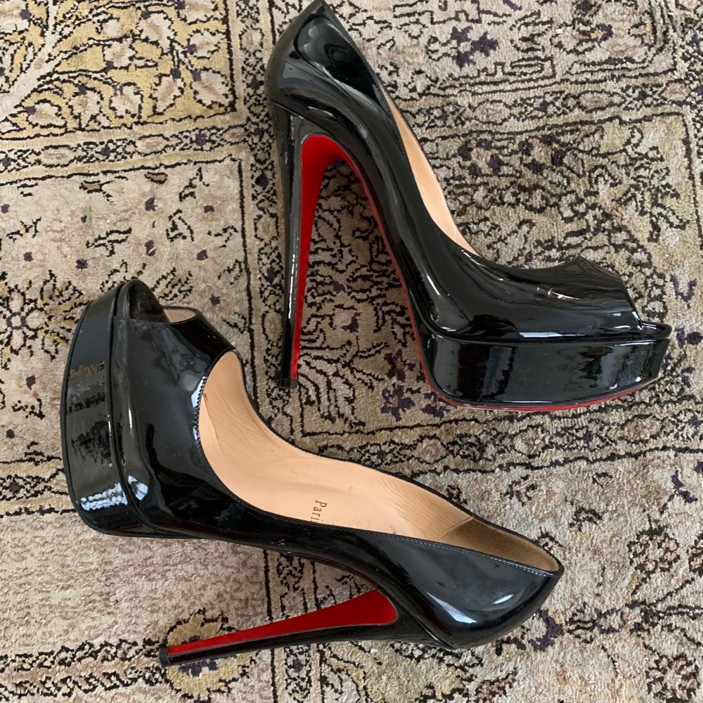 Christian Louboutin Prive Peep Toe Heels